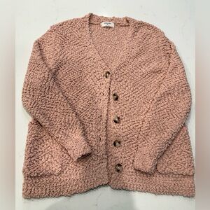 NWOT – Chenille V-Neck Button Down Cardigan – XL